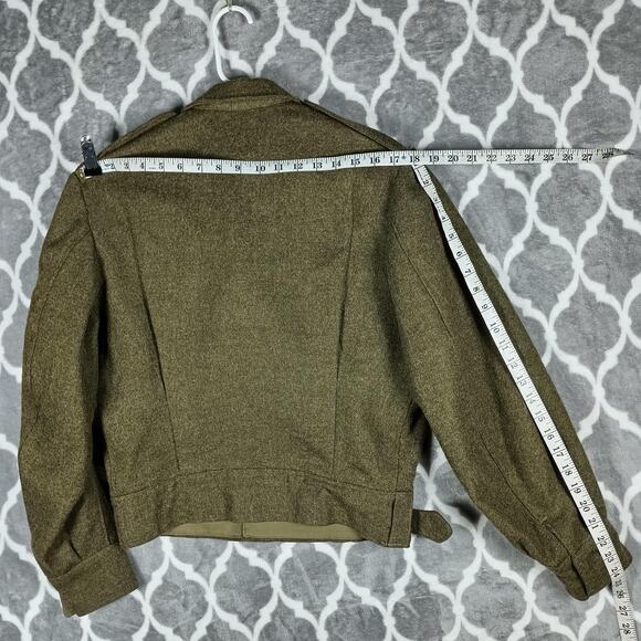 Vintage Military Wool Battle Dress Blouse Jacket Bond Clothes Shop Mens Size 6 - Picture 9 of 13